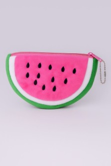 Кошелёк плюшевый "Watermelon", pink (14*8,5 см)