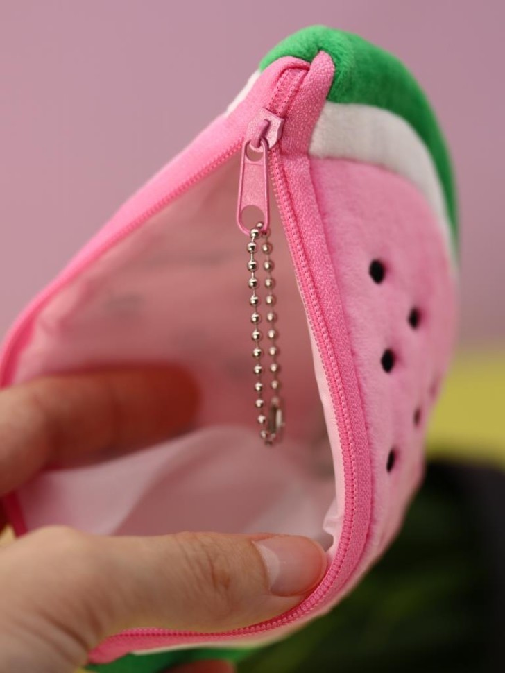 Кошелёк плюшевый "Watermelon", pink (14*8,5 см)