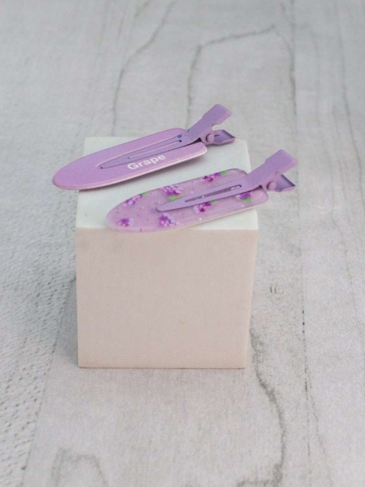 Набор заколок для волос GIRLY 2 шт. «Летний виноград», фиолетовый 