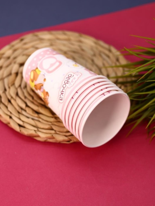 Набор бумажных стаканов 6 шт. С новорожденным &quot;У нас девочка&quot; (250 мл) 