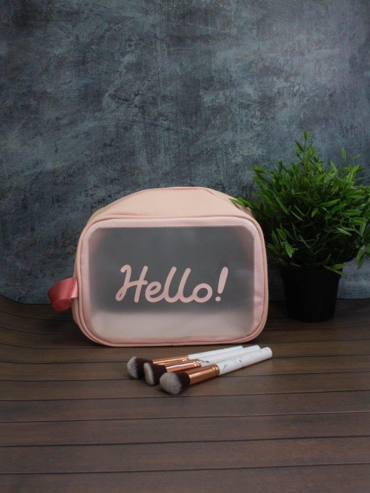 Косметичка &quot;Hello&quot;, pink (18х25х11 см) 