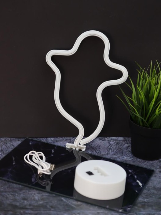 Неоновый LED ночник настольный &quot;Good ghost&quot;, голубое свечение (18*28,5 см) 