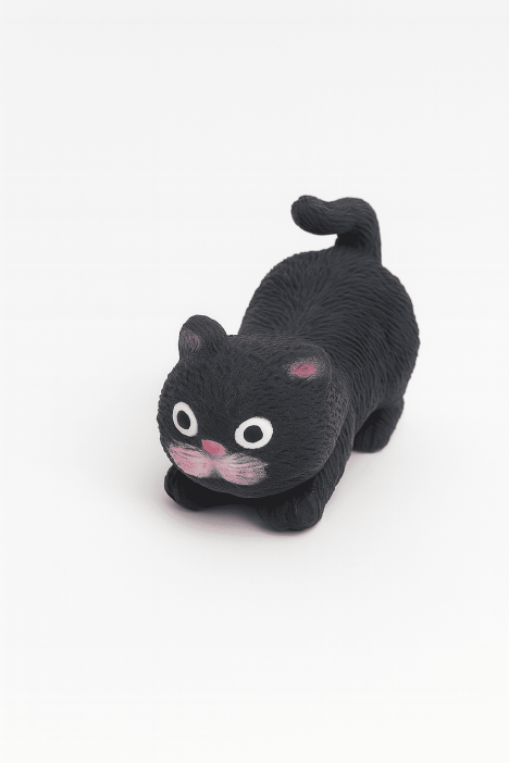 Мялка - антистресс «Soft cat», black 