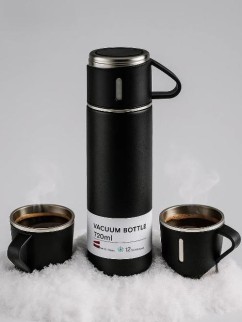 Набор из термоса и 2 чашек &quot;Classic&quot;, black (500 ml)