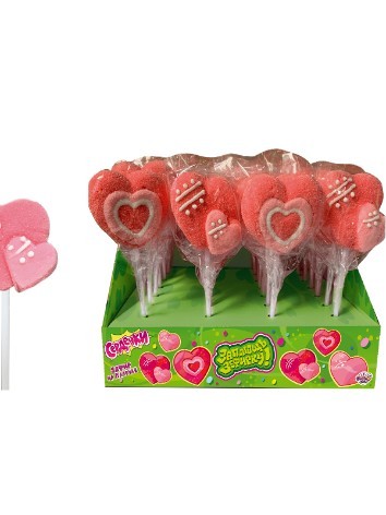 Набор воздушный зефир на палочке «Заплющь зефирку! СЕРДЕЧКИ», 24шт. 