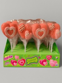Набор воздушный зефир на палочке «Заплющь зефирку! СЕРДЕЧКИ», 24шт.