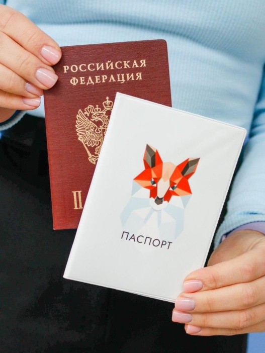 ОБЛОЖКА ДЛЯ ПАСПОРТА «Graphic fox», плотность 600 мкм 