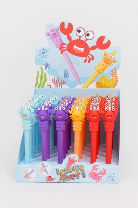 Ручка  &quot;Funny crab&quot;, mix 