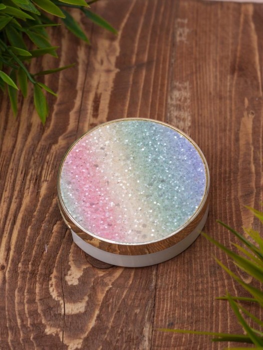 Контейнер для линз "Gloss, rainbow" mix 