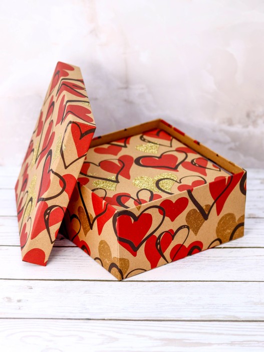 Набор подарочных коробок 3 в 1 «From the heart», 15*15*6.5-17*17*8-19*19*9.5 