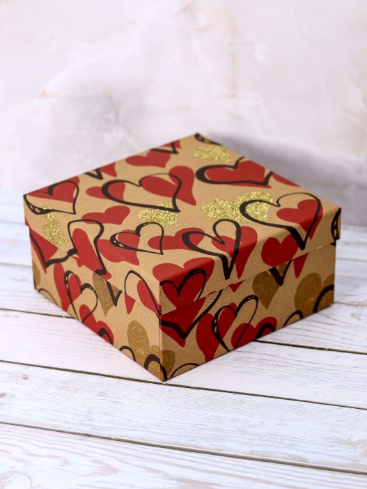 Набор подарочных коробок 3 в 1 «From the heart», 15*15*6.5-17*17*8-19*19*9.5 