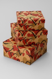 Набор подарочных коробок 3 в 1 «From the heart», 15*15*6.5-17*17*8-19*19*9.5