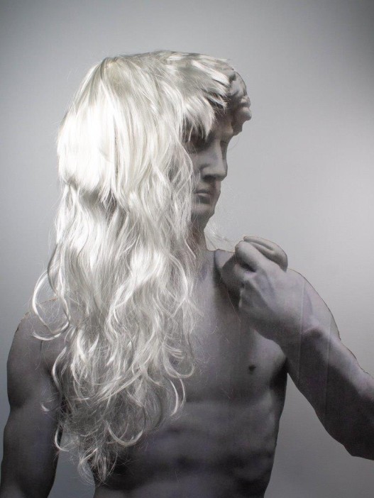 Парик карнавальный &quot;Vivid&quot;, white (50 см) 