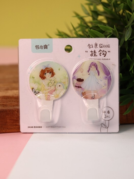 Крючок на липучке «Girlfriend» 2шт, mix color 