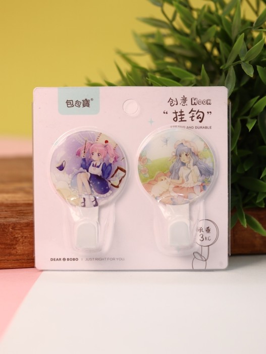 Крючок на липучке «Girlfriend» 2шт, mix color 