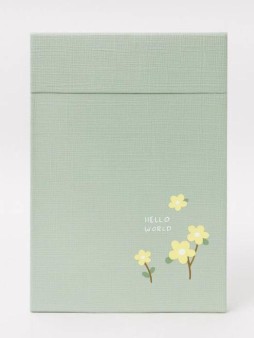 Зеркало "Hello world", green