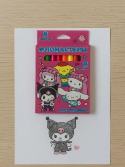 Фломастеры "Куроми-2", 8 цв., треугольные