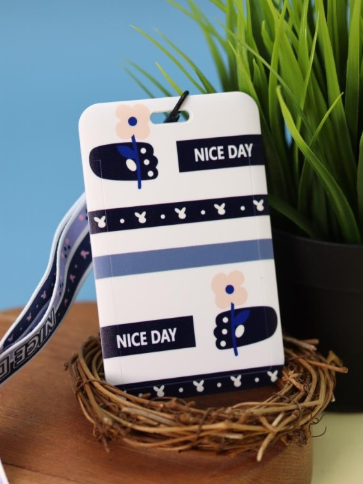 Футляр для карт на ленте &quot;Nice day&quot;, flower 