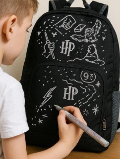 Набор создай свой рюкзак &quot;Гарри Поттер с волшебной палочкой&quot;(рюкзак,маркер,ручка,волш.палочка)
