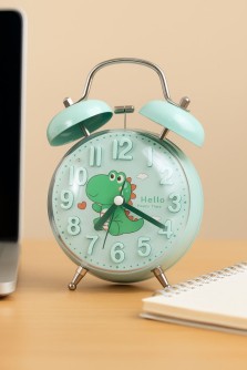 Часы-будильник «Clear wake-up with animals», green crocodile
