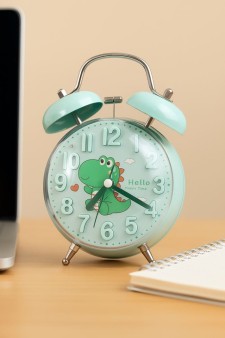 Часы-будильник «Clear wake-up with animals», green crocodile