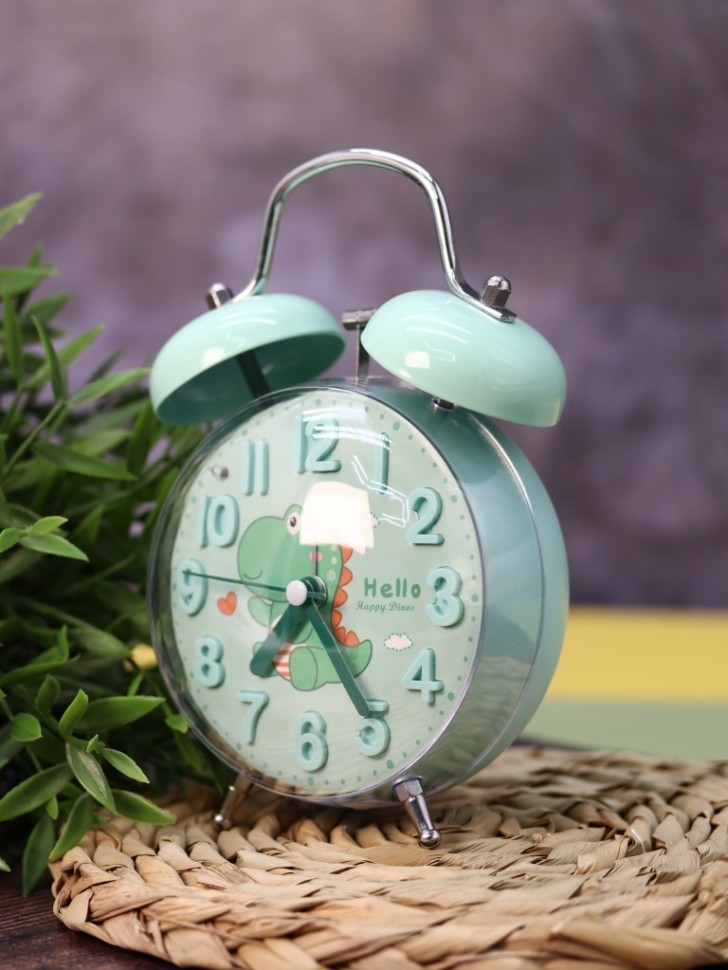 Часы-будильник «Clear wake-up with animals», green crocodile