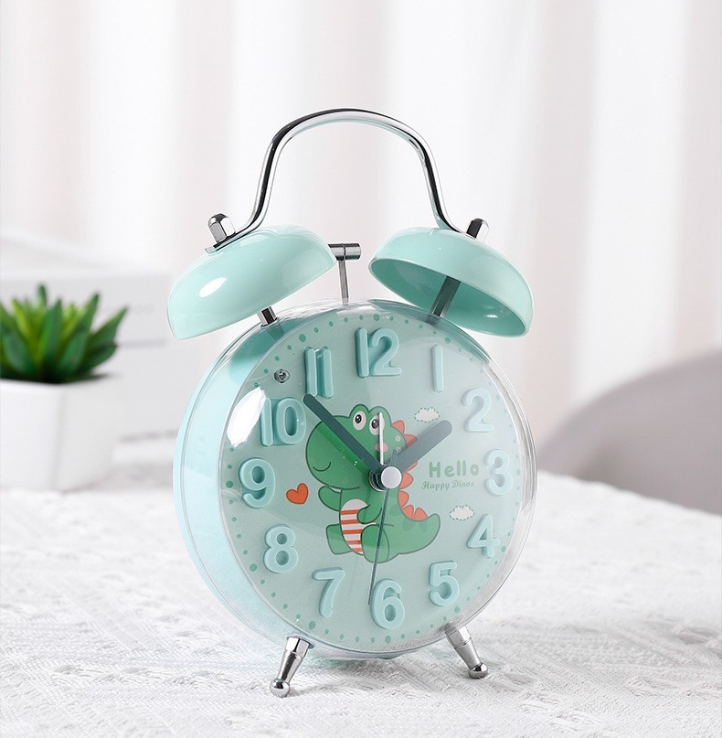 Часы-будильник «Clear wake-up with animals», green crocodile