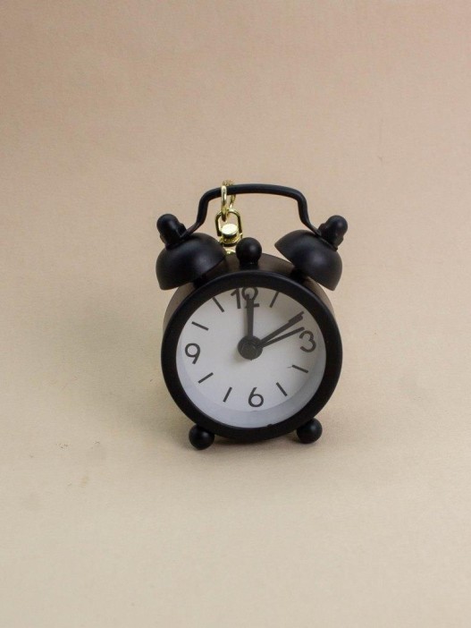 Брелок-часы &quot;Just in time&quot;, black (6,5*3,5 см) 