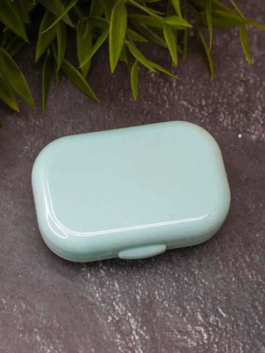 Контейнер для линз «Classic horizontal», light blue 