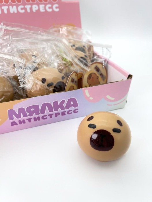 Мялка - антистресс «Capybara», шоу-бокс 12 шт. 