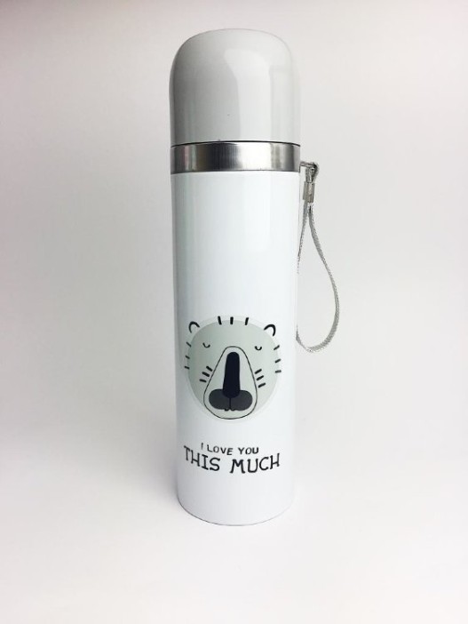 B-HS-6383-Z ТЕРМОС "This Much" grey 500ml 