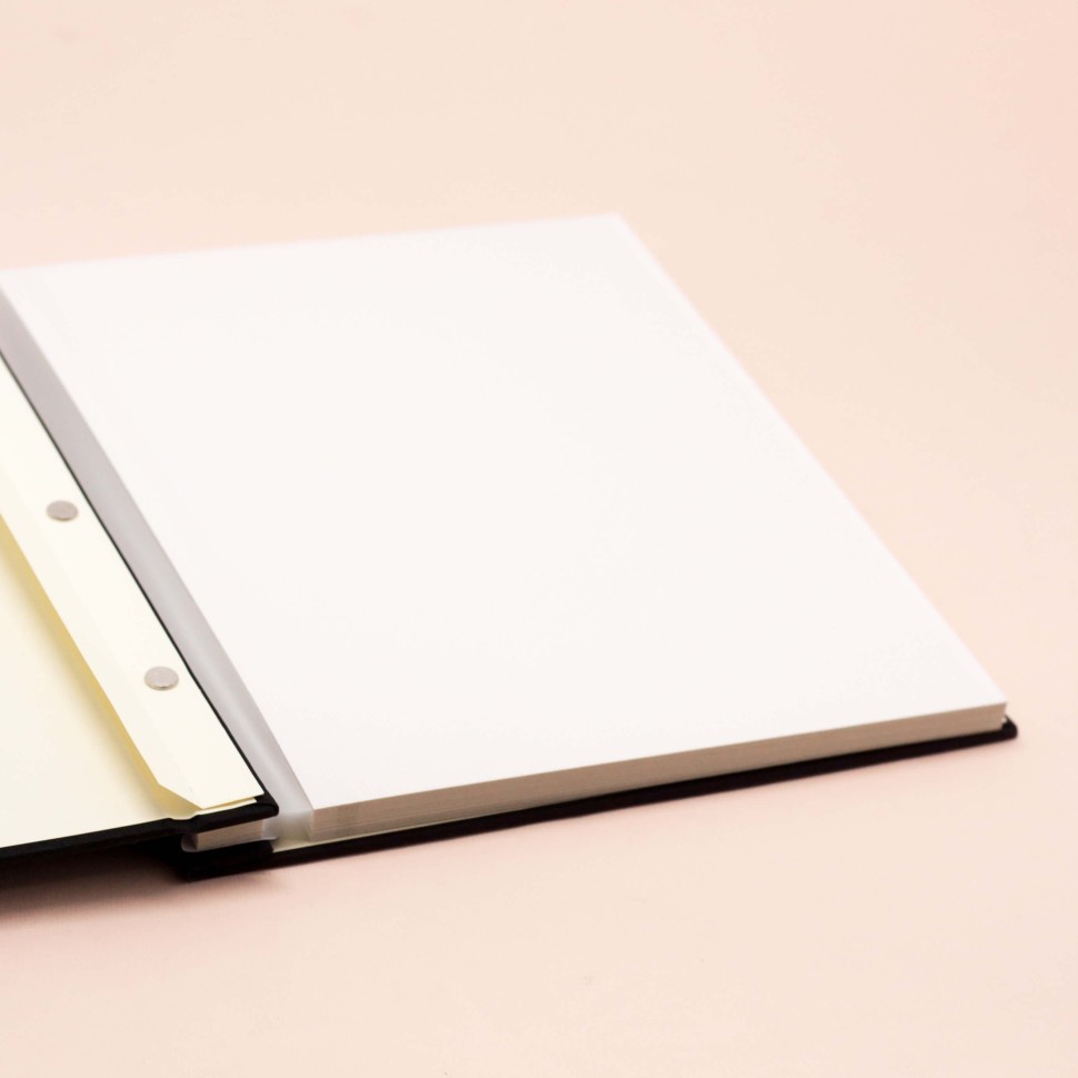 Фотоальбом с магнитными листами "Текстиль", черный