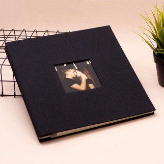 Фотоальбом с магнитными листами "Textile", black