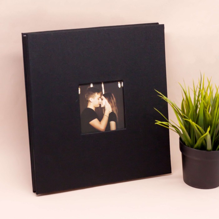 Фотоальбом с магнитными листами &quot;Textile&quot;, black 