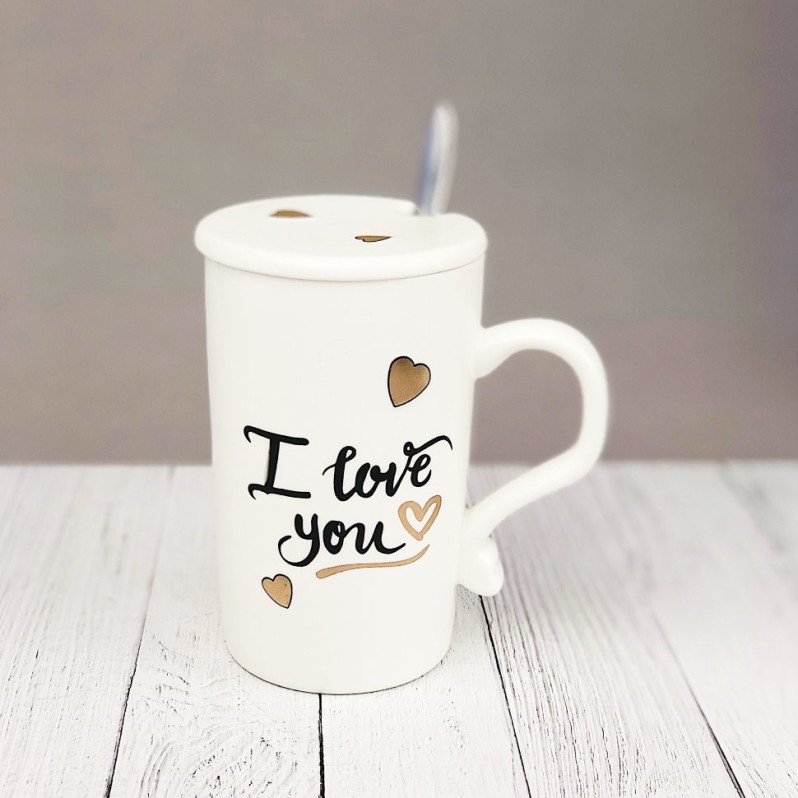 Кружка &quot;I love you&quot; (white) (380ml) 