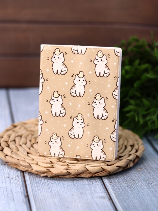 Обложка для паспорта Аниме «Many cat duck», плотность 600 мкм 