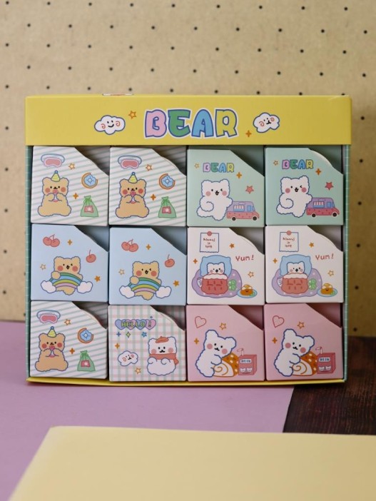 Декоративный скотч "Bear bus", green 