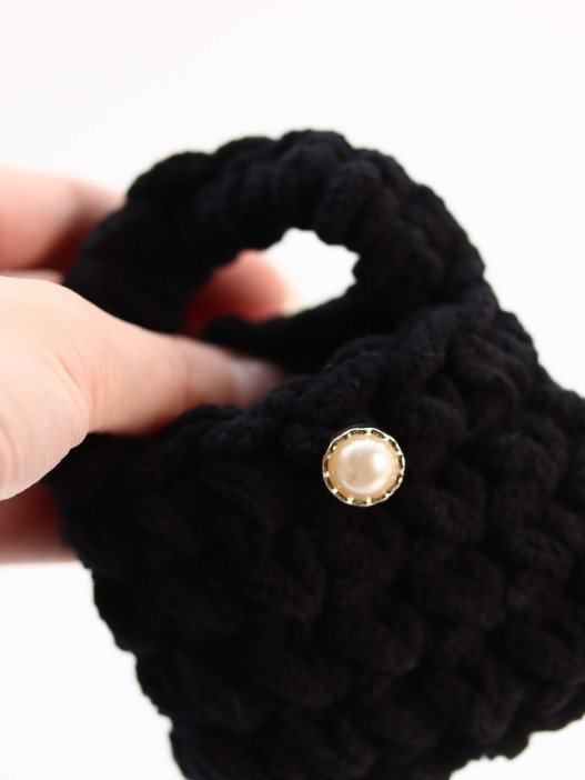 Сумочка для наушников &quot;Panda&quot;, black (11.5*9.5 см) 