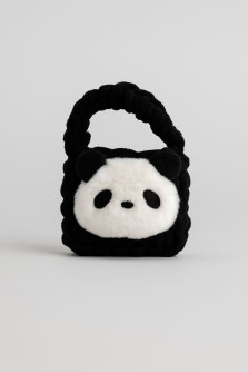 Сумочка для наушников "Panda", black (11.5*9.5 см)