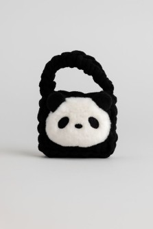 Сумочка для наушников "Panda", black (11.5*9.5 см)