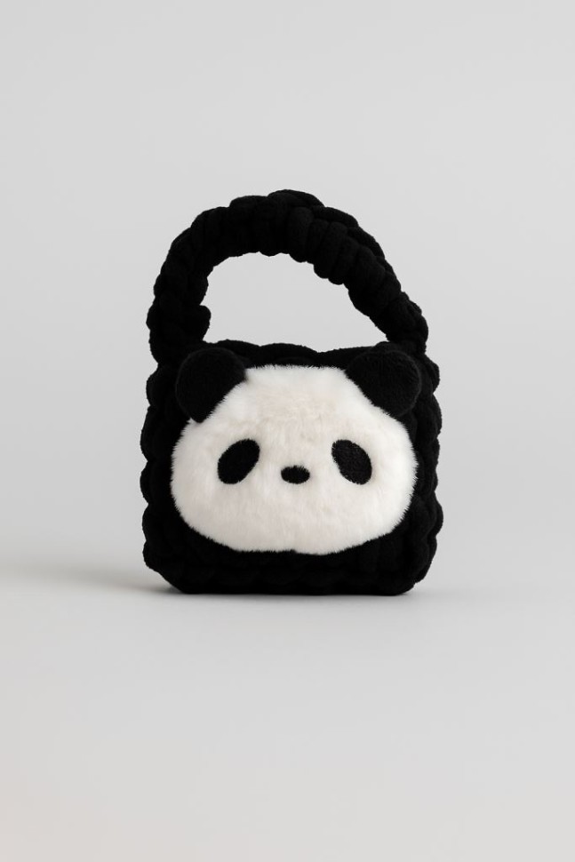 Сумочка для наушников "Panda", black (11.5*9.5 см)