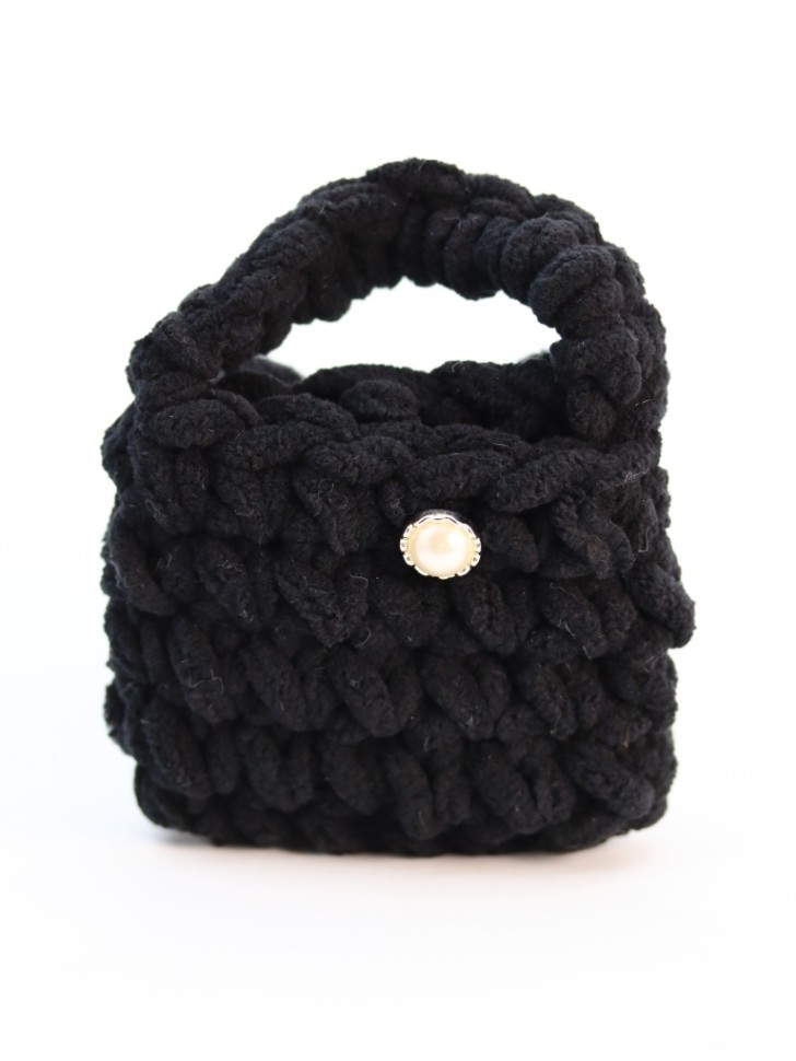 Сумочка для наушников "Panda", black (11.5*9.5 см)