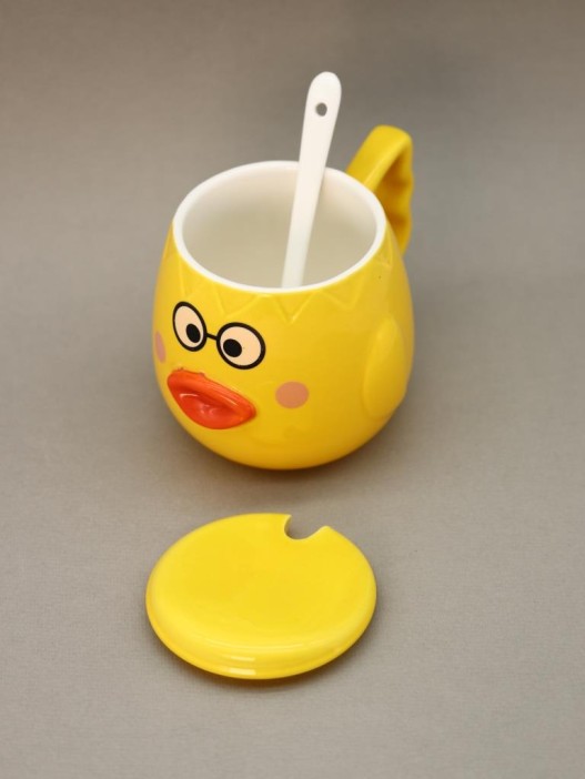 Кружка «Cutie duckling, glasses», yellow (400 ml) 