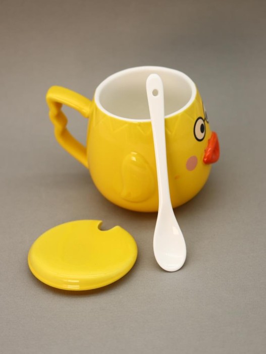 Кружка «Cutie duckling, glasses», yellow (400 ml) 