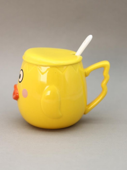 Кружка «Cutie duckling, glasses», yellow (400 ml) 