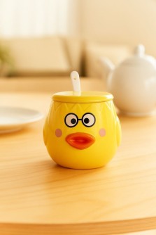 Кружка «Cutie duckling, glasses», yellow (400 ml)