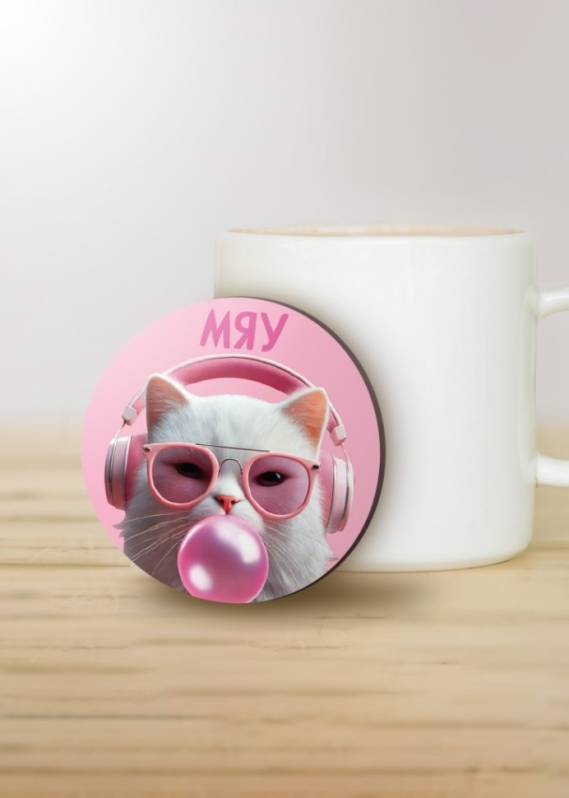 Подставка под горячее iLikeGift "Мяукание", 9 см