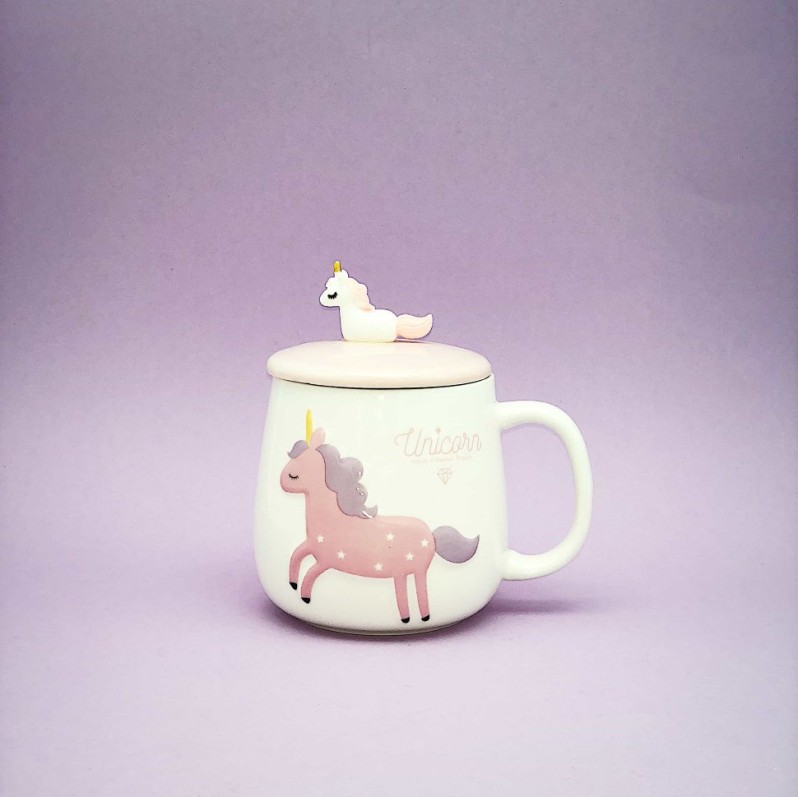 Кружка "Happy unicorn", white 