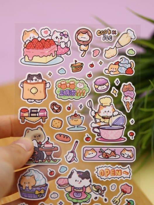 Наклейки "Cat cook" (23*9,5 см) 