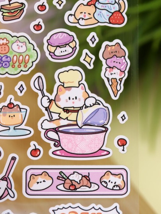 Наклейки "Cat cook" (23*9,5 см) 